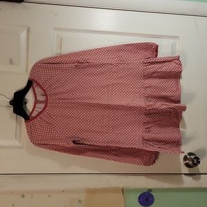 Lands' End ruffled bottom legging top in size 14.